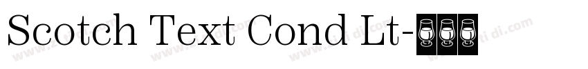 Scotch Text Cond Lt字体转换